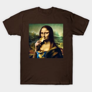 Mona Lisa Potato Chip Delight: National Potato Chip Day T-Shirt